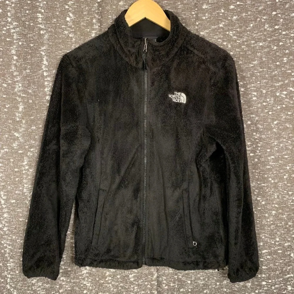 The North Face Osito Fleece Jacket Black Full Zip High Pile Fuzzy Medium